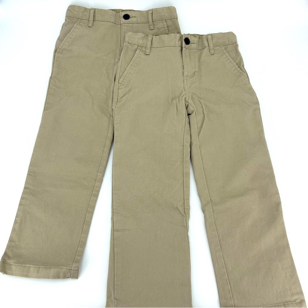 NWOT 2pk Old Navy Beige Boys Straight Pants